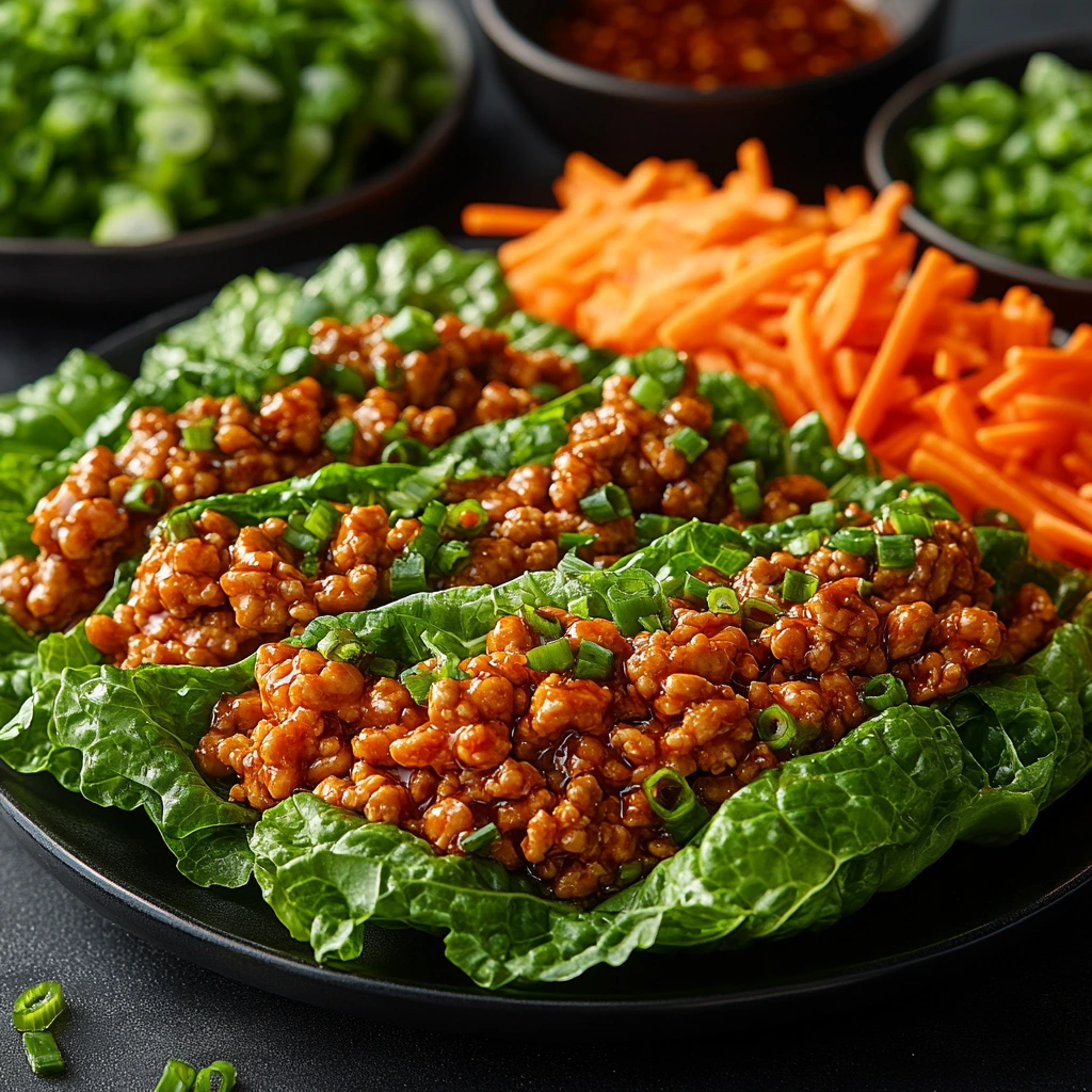 Spicy Chicken Mince Lettuce Wraps